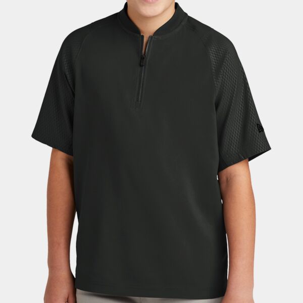 Youth Cage Short Sleeve 1/4 Zip Jacket Thumbnail