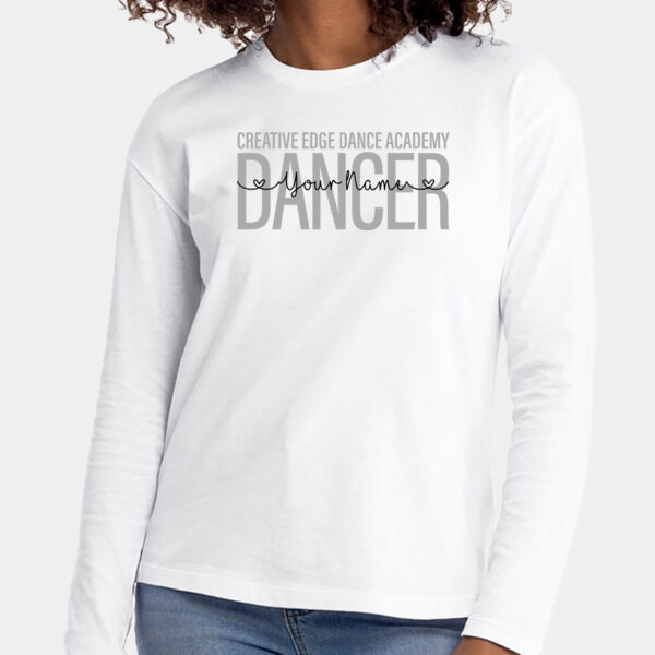 Customizable Women's Cotton Relaxed Long Sleeve T-Shirt Thumbnail
