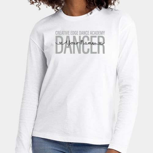Customizable Women's Cotton Relaxed Long Sleeve T-Shirt Thumbnail