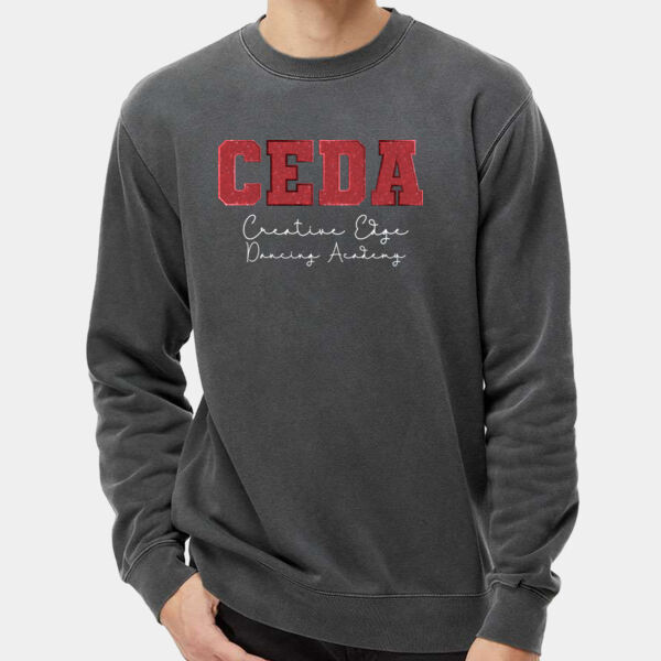 Unisex Midweight Pigment-Dyed Crewneck Sweatshirt Thumbnail