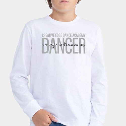 Customizable Youth Cotton Long Sleeve T-Shirt Thumbnail